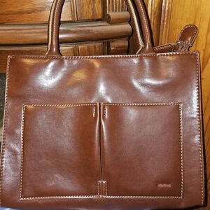 Elegant Brown Leather Mondani Bag